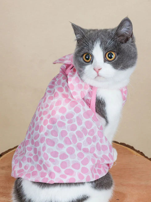 Cat Clothing Summer Dot Dresses